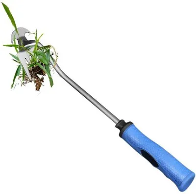 Obrázok produktu pre Unyqoos® odstraňovač burín z robustnej ocele s ergonomickou, protišmykovou rukoväťou – ľahký a odolný ručný nástroj na odstraňovanie burín z trávnikov, záhradných ploch a chodníkov