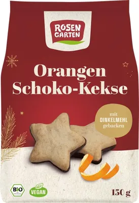 Produktbild von Orangen Schoko-Kekse - Dinkelmehl 150g