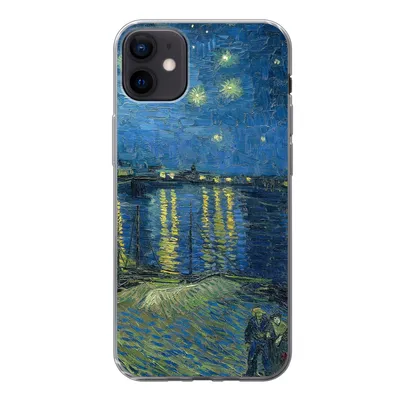 Produktbild von MuchoWow® Handyhülle Schutzhülle Hülle für iPhone 12 mini Die sternenklare Nacht - Vincent van Gogh Silikon Softcase Handy Hülle - Bild