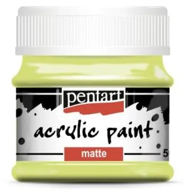 Obrázek produktu pro Akrylová barva matná PENTART 50 ml LIMETKOVÁ