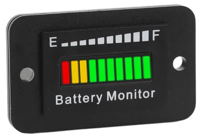 Image de moniteur de batterie 12V 24V 48V 60V 72V LED Indicateur de jauge de carburant pour chariot de golf, chariot élévateur à fourche et tondeuse à gazon