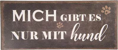 Produktbild von Clayre & Eef Textschild 30x13 cm Schwarz Metall
