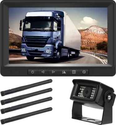 Obrázok produktu pre K0205 7 palcový digitálny bezdrôtový auto displej nočné videnie spätný kamerový displej [jednorazová kamera]
