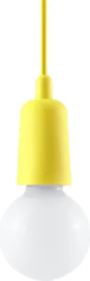 Produktbild von Hängeleuchte DIEGO 1 gelb 1xE27 15W PVC 90x9x9cm Sollux Lighting