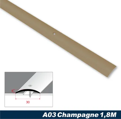 Produktbild von Effector Übergangsprofile aus eloxiertem Aluminium - Übergangsschiene Bodenleiste - (1,8 Meter Champagne) Bodenprofile Universalprofile Leiste