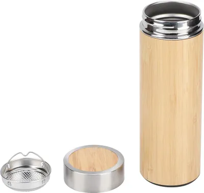 Produktbild von 350 ml tragbarer Outdoor-Vakuumbecher aus Edelstahl, Thermoskanne
