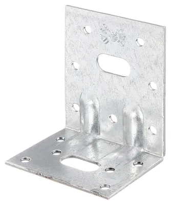 Produktbild von Alberts Schwerlast-Winkelverbinder mit zwei Sicken | sendzimirverzinkt | 50 x 77 x 64 mm | 50er Set