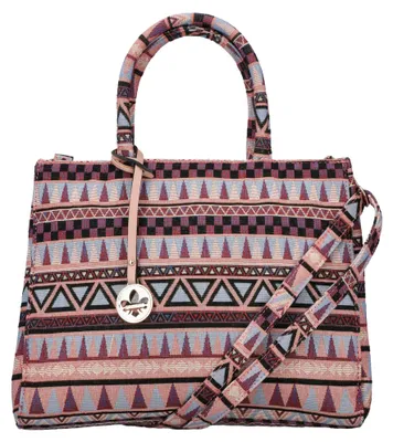 Produktbild von Rieker Damen Handtasche Shopper Schulterriemen bunt Muster H1511, Farbe:Rosa