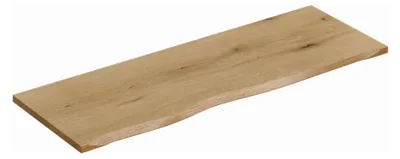 Immagine prodotto di Piano per lavabo NATOURA 120,8 cm in MDF effetto rovere chiaro con bordo naturale