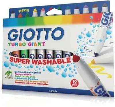 Image de Giotto Turbo Giant Crayon-feutre Multicolore 6 pièce(s)