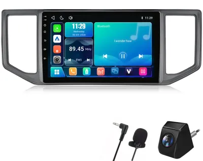 Immagine prodotto di Autoradio per VW Crafter 2017-2021, con CarPlay e Android Auto wireless, processore DSP, telecamera posteriore inclusa, microfono e display Linux da 10 pollici