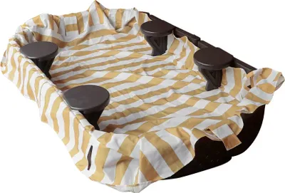 Produktbild von Ovaler Kunststoff Sandkasten mit Sitzen, 183 x 105 x 21 cm, für Sand oder Plastikkugeln