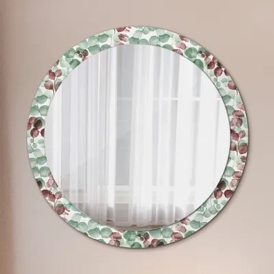 Produktbild von Ø90cm Modern Spiegel - Wandspiegel Wandmontage- Schlafzimmer - Eucaliptus