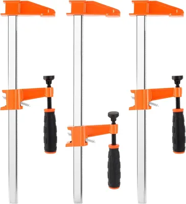 Obrázok produktu pre Skrutkové svorky 300 mm, 3 ks, hĺbka upnutia 60 mm, na drevo