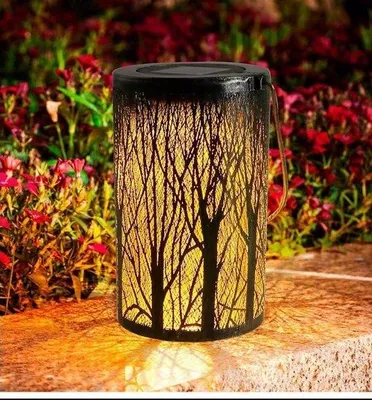 Obrázek produktu pro Vodotěsné venkovní svítidlo, IP65, dekorativní zahradní lampa, pro chodníky, zahrady, terasy a pozemky, vánoční osvětlení (teplé bílé světlo).