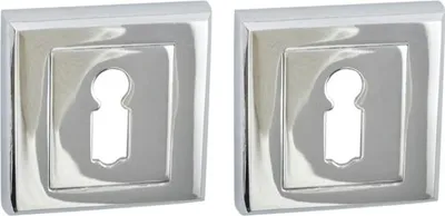 Produktbild von Quadratisches Chrom-Schlüsselschild (CLARA)