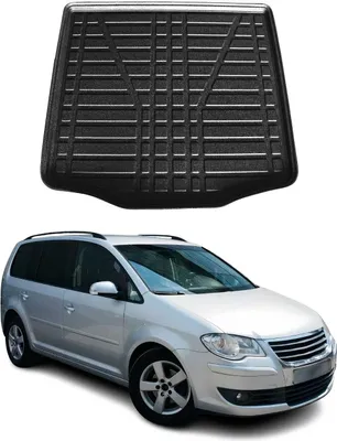 Image de Bac de coffre pour VW Touran 2003-2010 caoutchouc TPE noir
