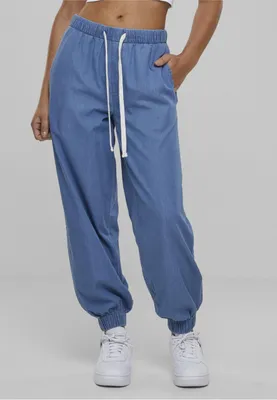 Obrázok produktu pre Dámske nohavice Urban Classics Ladies Light Denim Jogpants skyblue washed - XS