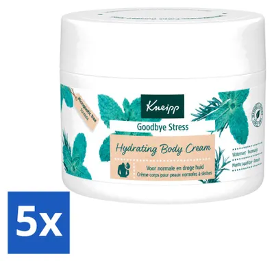 Productafbeelding van 5 x Kneipp Lichaamscreme "Goodbye Stress" - Watermunt & Rozemarijn - 200 ml - Voordeelverpakking - 5 stuks
