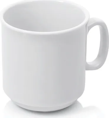 Produktbild von 36x Becher Tasse, 300 ml, weiß, Porzellan, Kaffeetasse