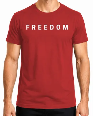 Imagen del producto de Camiseta "Freedom Charlie Kirk RIP", marca "Konservativ Republikaner Turning Point", color rojo, talla M