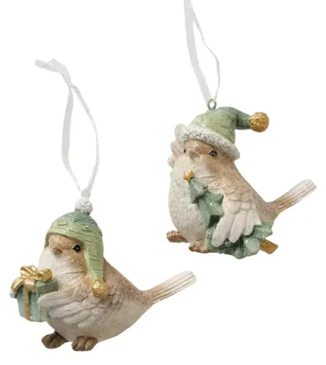 Immagine prodotto di Boltze Home Ciondolo natalizio uccellino 7,5x7 cm