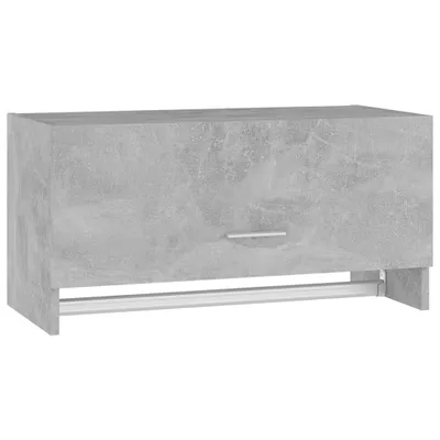 Produktbild von vidaXL Kleiderschrank Betongrau 70x32,5x35cm Holzwerkstoff