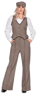 Produktbild von 20er Jahre 3-teilig braun Damen 36
