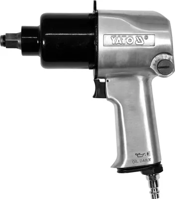 Produktbild von Yato YT-09525 Schlagschrauber de mit Akku 1/2" 7000 RPM 850 Nm Schwarz, Edelstahl