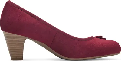 Produktbild von s.Oliver Damen Pumps Herz Schleife Blockabsatz 5-22470-42, Größe:39 EU, Farbe:Rot