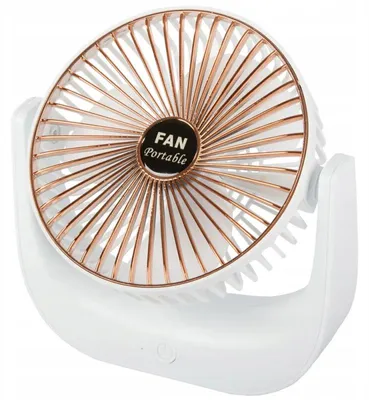 Immagine prodotto di Verk 16028 Ventilatore USB da tavolo bianco-oro