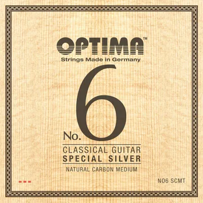 Zdjęcie produktu dla Optima NO6.SCMT No.6 Special Silver Medium Carbon Struny Nylonowe do Gitary Klasycznej