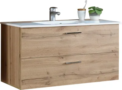 Obrázek produktu pro Waschtisch-Set >Bella< in Wildeiche - 99x53x45cm (BxHxT)
