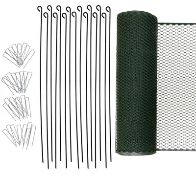 Produktbild von Kerbl Hobbyfarming Universalzaun MultiFence, Geflügelzaun, Hühnerzaun, 25m x 90cm, Kunststoff, Geflügel, Hühner, mobiler Zaun, schnelle Installation