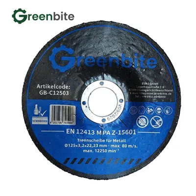 Produktbild von Greenbite Metall-Trennscheibe 125x3,2x22,23mm Winkelschleifer Scheibe für Stahl