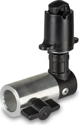 Produktbild von Walimex pro Halter Faltreflektor mit 5/8 Zoll Spigot, Reflektorhalter und Hintergrund Halterung bis 1,5 cm, für Lampenstativ, Studio und On Location