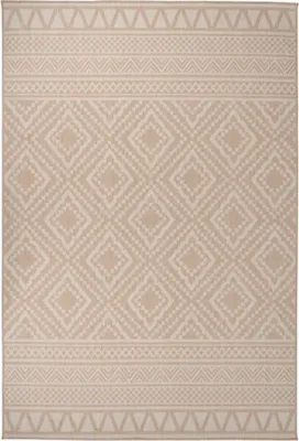 Obrázok produktu pre Vonkajší koberec s plochým tkaním 160x230 cm hnedý pruhovaný