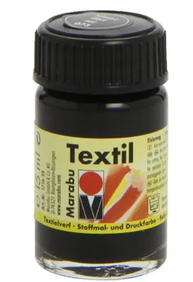 Produktbild von Marabu Textil 073, 15 ml, Schwarz, Waschbar, 1 Stück(e)