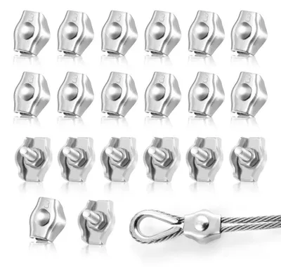 20x M3 Kabelklemmen aus Edelstahl 304, 3 mm