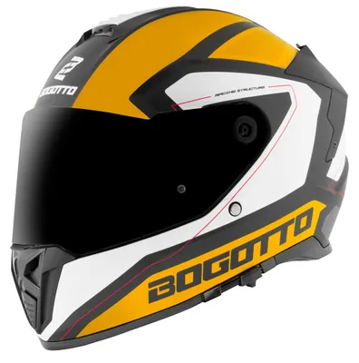 Produktbild von Bogotto FF122 BGT Helm, gelb/weiß, XS (53/54)