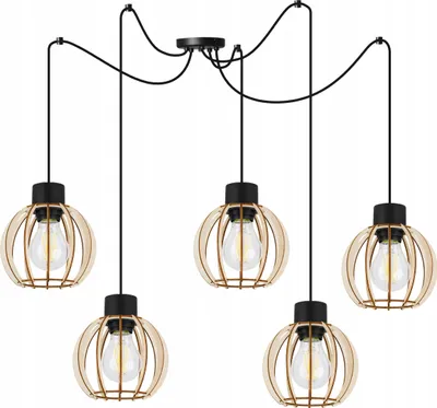Immagine prodotto di Moderna Lampada A Sospensione A Led In Legno