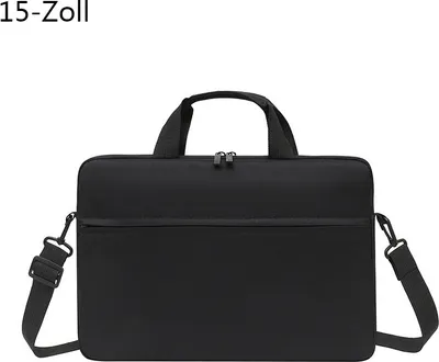 Obrázek produktu pro Černá brašna na notebook pro MacBook Air M1 Pouzdro pro Xiaomi Dell Asus Lehká taška přes rameno Kabelka Aktovka, 15 palců