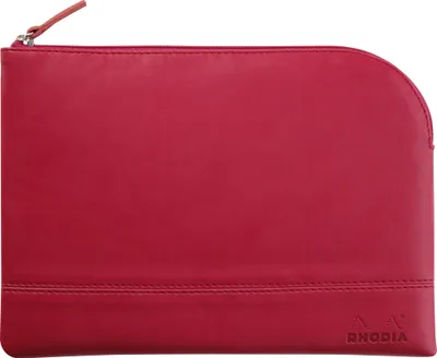 Produktbild von Rhodia Rhodiarama Etui aus Kunstleder Reißverschluss, 16x22 cm Himbeer 116643C