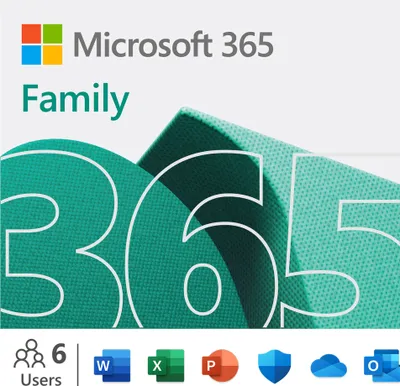 Image de Microsoft | 365 Family | 6GQ-01897 | M365 Family | FPP | Okres licencji 1 rok (y) | Angielski | EuroZone Medialess
