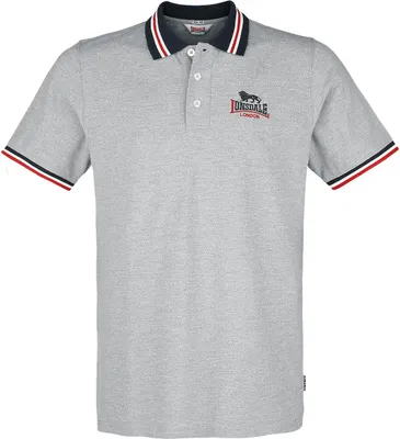 Obrázek produktu pro Pánská polokošile slim fit OCCUMSTER Marl Grey/Navy/Red S Lonsdale