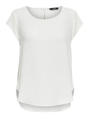 Produktbild von ONLY 15142784, Top (Kleidung), Erwachsener, Weiblich, Weiß, White / Cloud Dancer, Kurzärmel