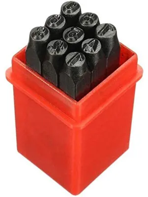 Productafbeelding van Solidchoice - Set van 9 Metalen Punchtangen voor DIY Sieraden Maken