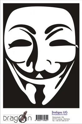 Produktbild von Aufkleber / Autoaufkleber - JDM / Die cut / Auto / OEM - Anonymous Maske - 120x160 mm gold - Heckscheibe / Heckscheibenaufkleber