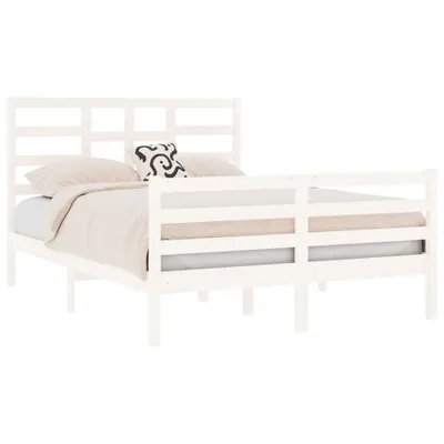 Obrázok produktu pre vidaXL Posteľ z masívneho dreva biela 140x190 cm