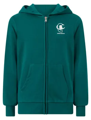Produktbild von Champion Boy-Graphic Full Zip Hoodie mit Kapuze, Grün (Gs511), S für Kinder